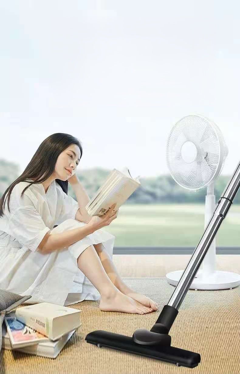 Demonstrating the 16KPA powerful suction of the cordless vacuum on crumbs and debris.