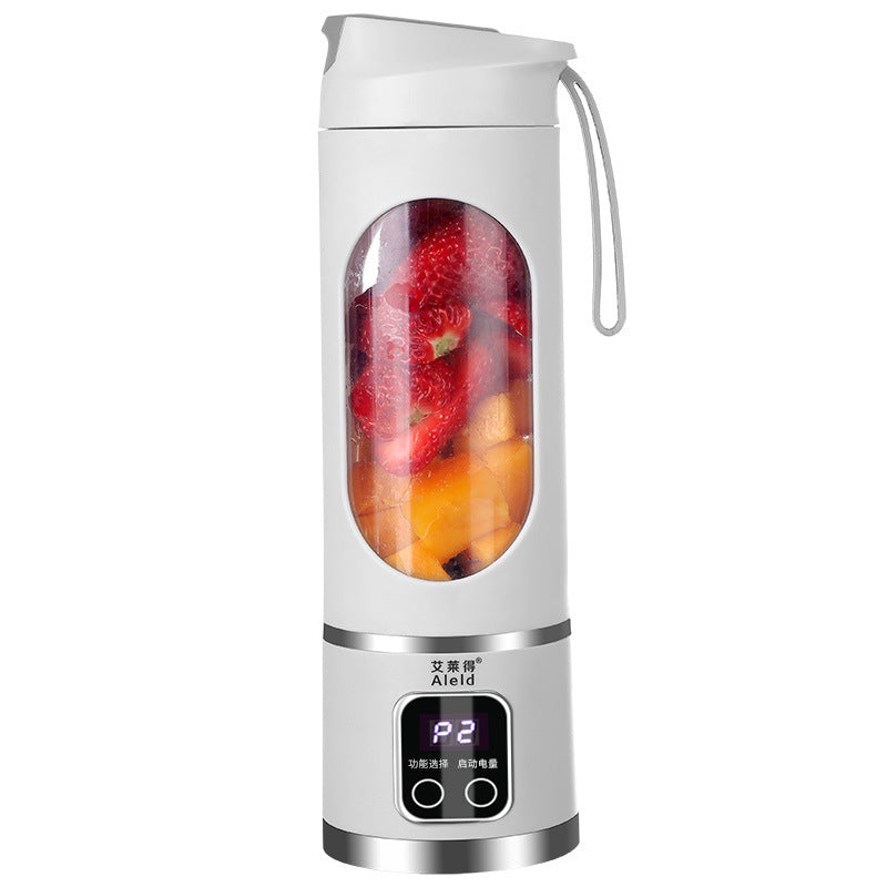 Compact personal blender with 450ml bottle, perfect for single-serve smoothies.