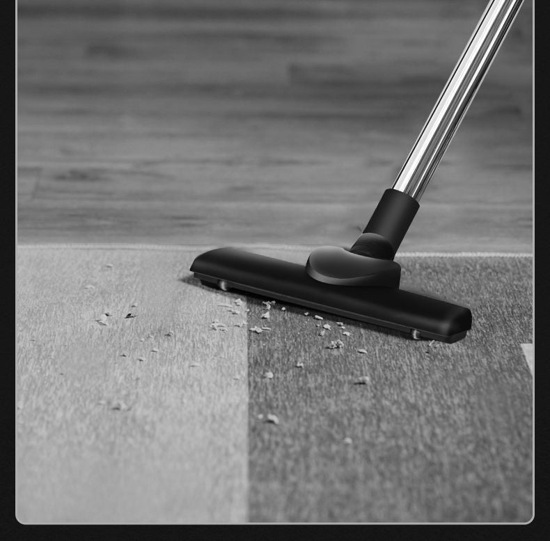 Using the cordless stick vacuum to clean tile floor with strong 130W motor power.